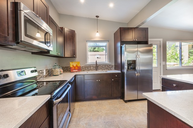 home appliances, modern kitchen
