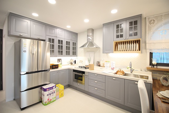 home appliances, modern kitchen