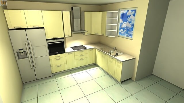 home appliances, modern kitchen