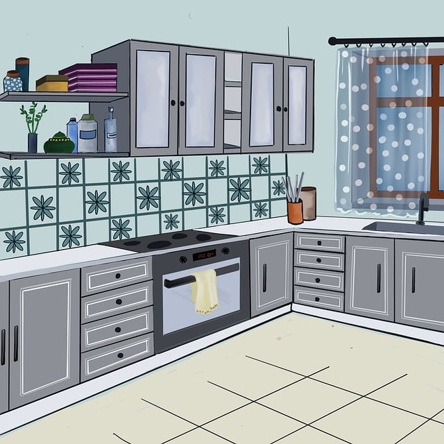 home appliances, modern kitchen