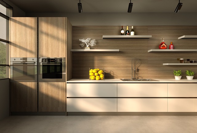 home appliances, modern kitchen