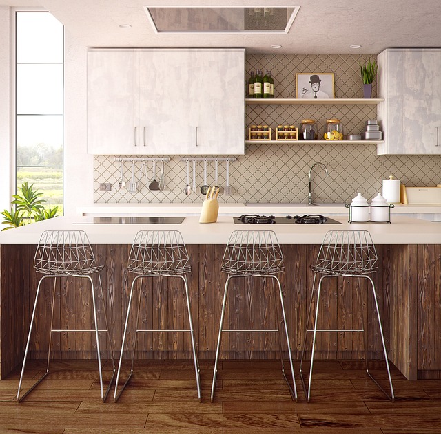 home appliances, modern kitchen