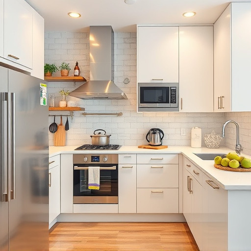 home appliances, modern kitchen