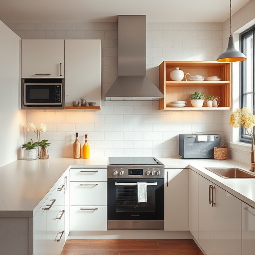 home appliances, modern kitchen