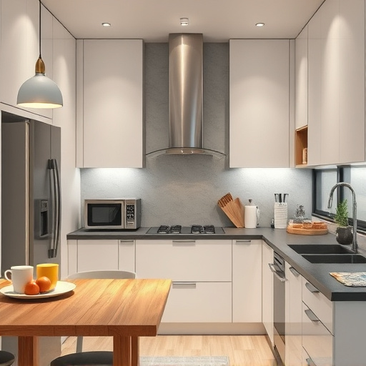 home appliances, modern kitchen