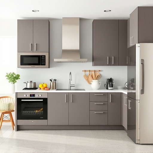 home appliances, modern kitchen