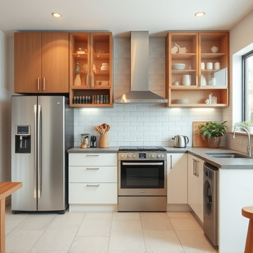 home appliances, modern kitchen