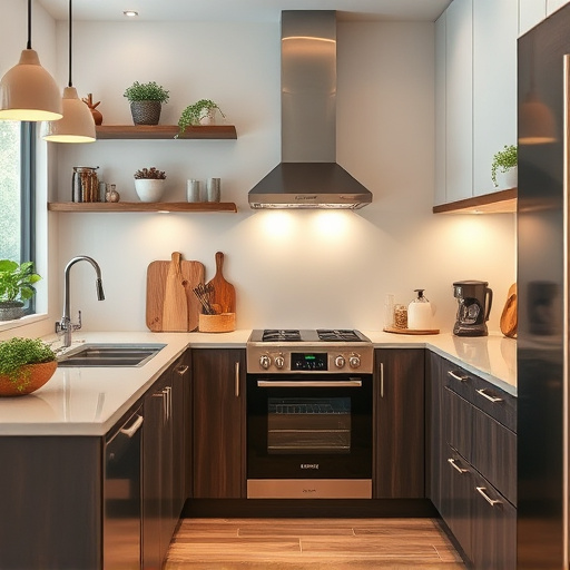 home appliances, modern kitchen