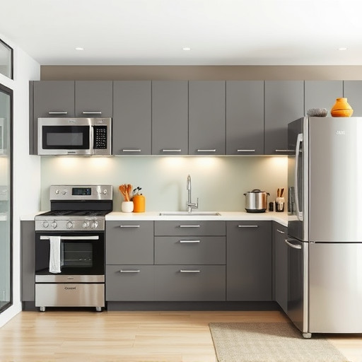 home appliances, modern kitchen