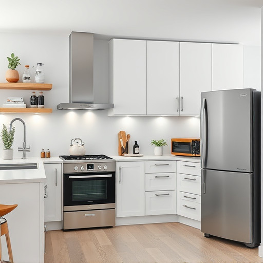home appliances, modern kitchen