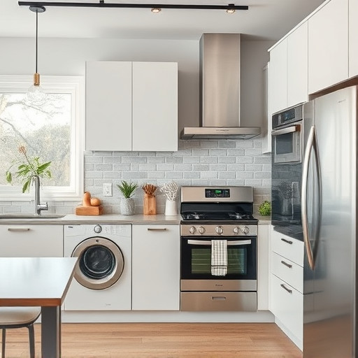 home appliances, modern kitchen