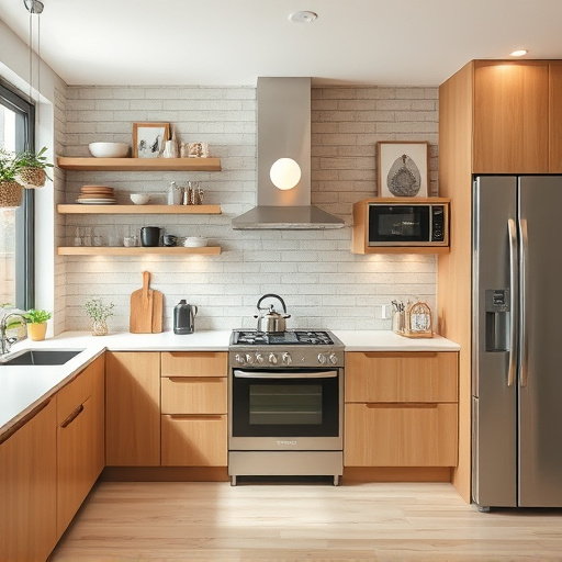 home appliances, modern kitchen