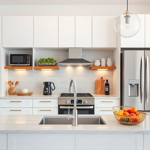 home appliances, modern kitchen