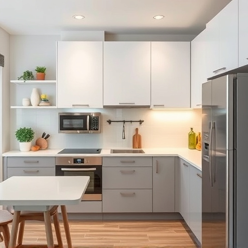 home appliances, modern kitchen