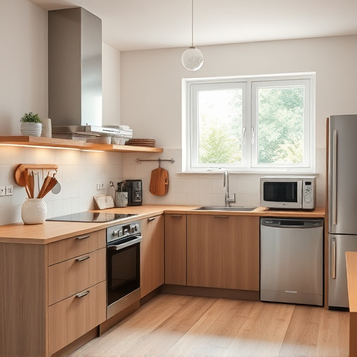home appliances, modern kitchen