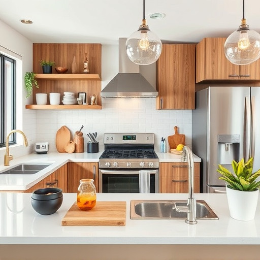 home appliances, modern kitchen