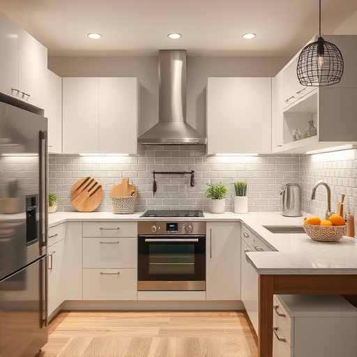 home appliances, modern kitchen