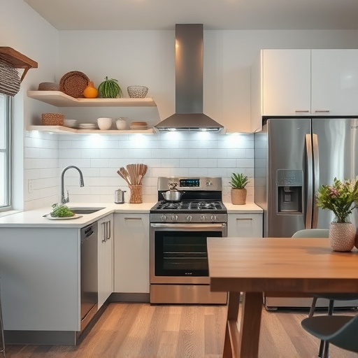 home appliances, modern kitchen