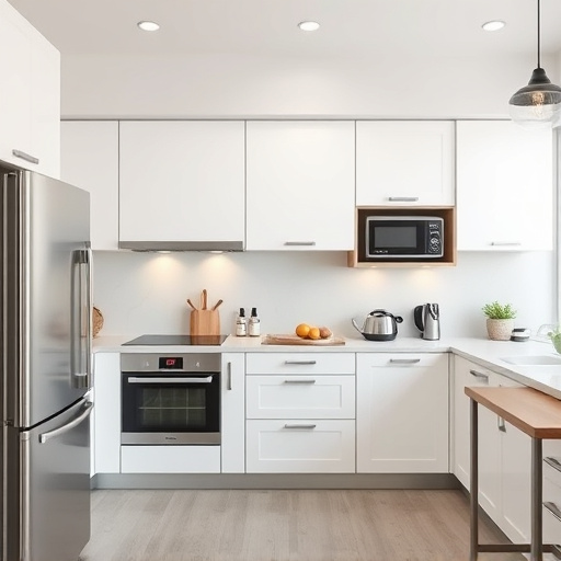 home appliances, modern kitchen