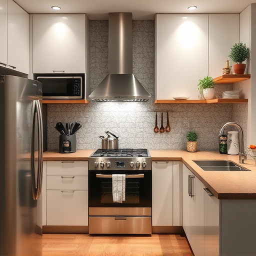 home appliances, modern kitchen