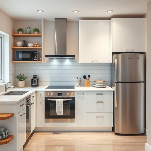 home appliances, modern kitchen