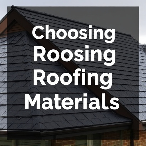 Choosing Roofing Materials