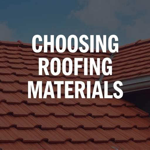 Choosing Roofing Materials