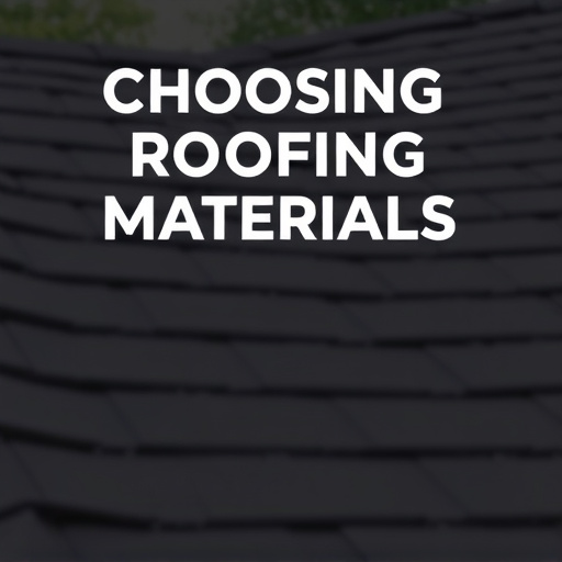 Choosing Roofing Materials