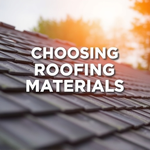 Choosing Roofing Materials