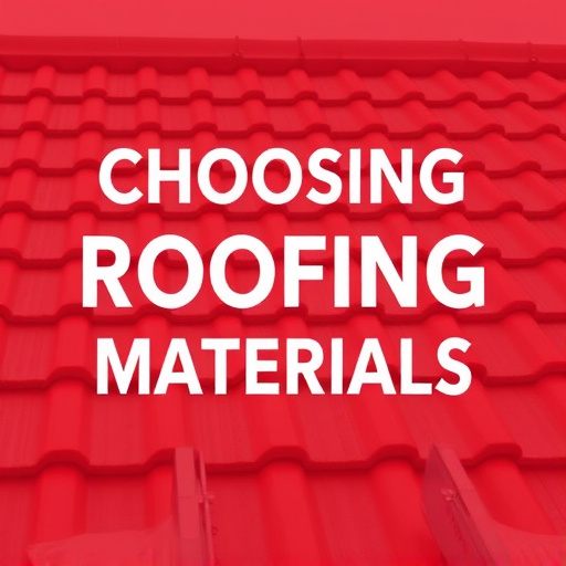 Choosing Roofing Materials