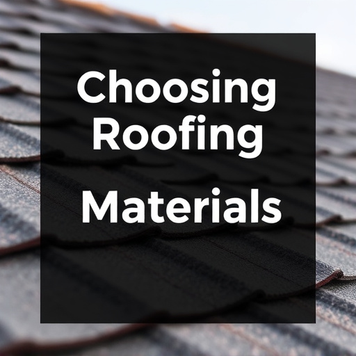 Choosing Roofing Materials