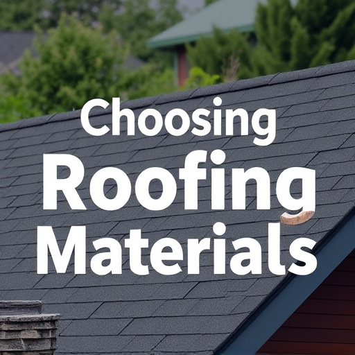 Choosing Roofing Materials