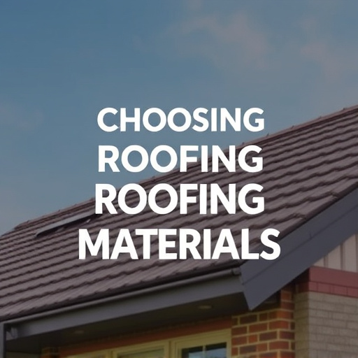 Choosing Roofing Materials