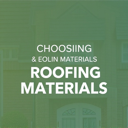 Choosing Roofing Materials