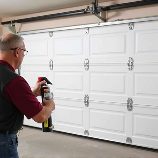 how to lubricate garage door rollers and hinges safely
