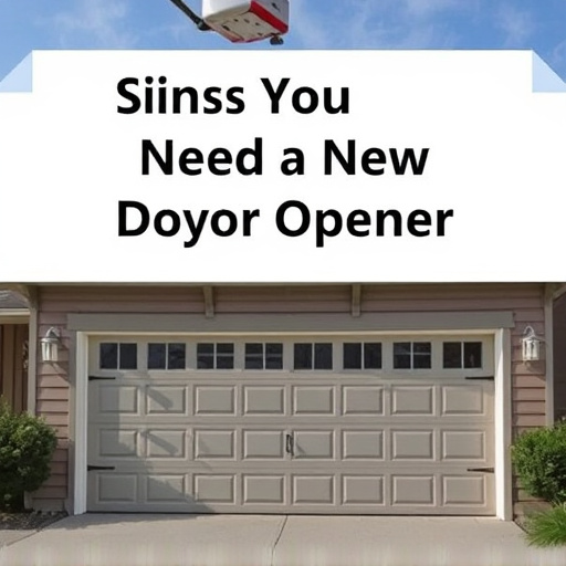 signs you need a new garage door opener