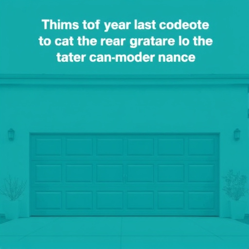 best time of year to schedule garage door maintenance in AZ