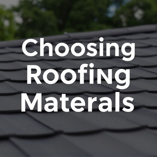 Choosing Roofing Materials