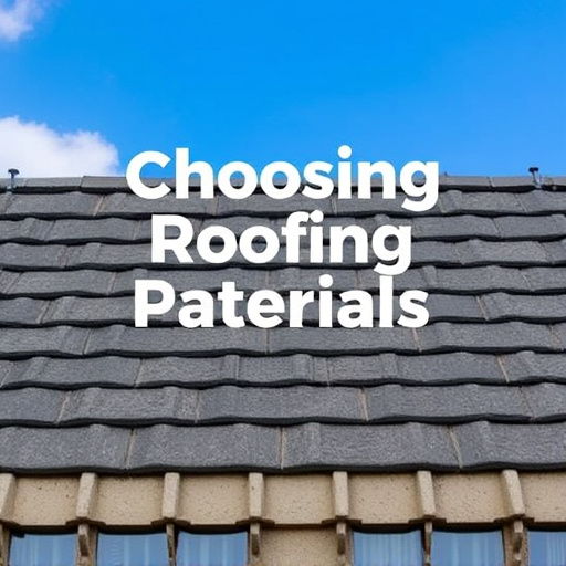 Choosing Roofing Materials