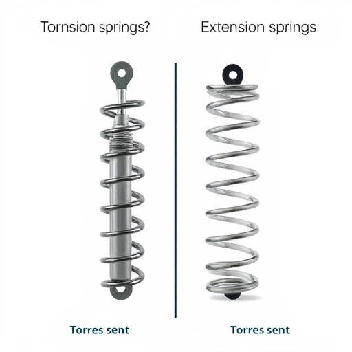 difference between torsion and extension springs explained