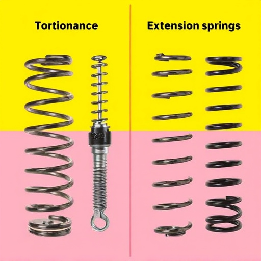 difference between torsion and extension springs explained