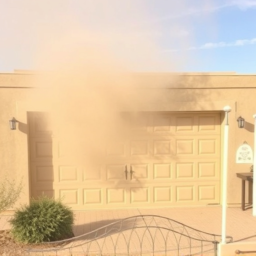 how dust and heat affect garage doors in the desert climate