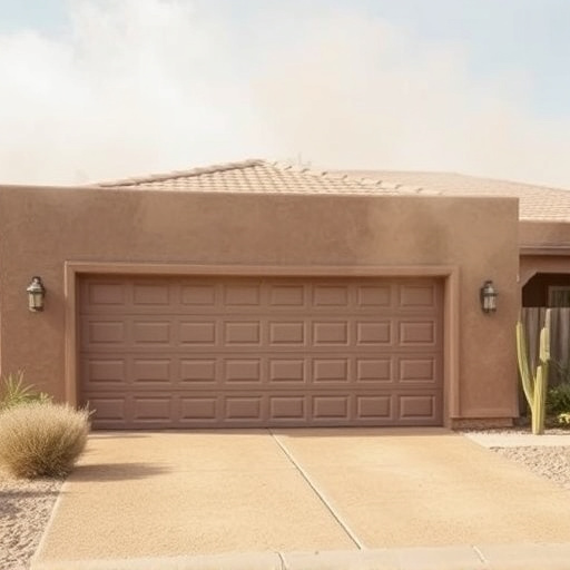 how dust and heat affect garage doors in the desert climate