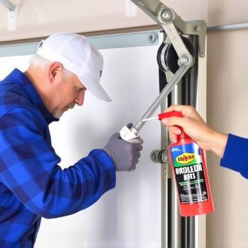 how to lubricate garage door rollers and hinges safely