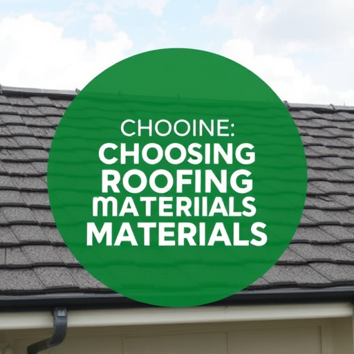 Choosing Roofing Materials