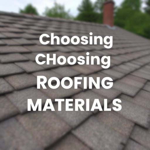 Choosing Roofing Materials