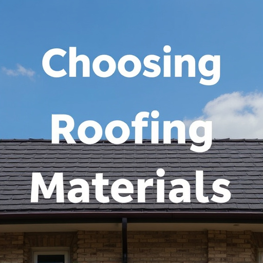 Choosing Roofing Materials