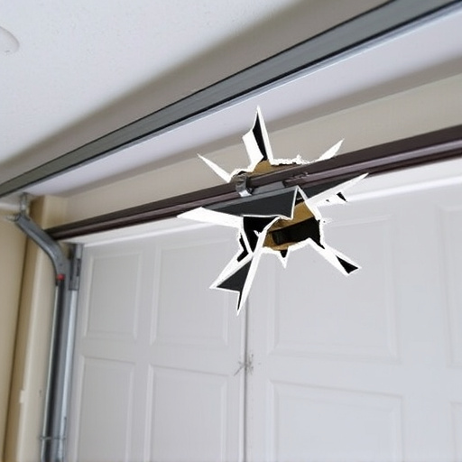 common causes of broken garage door tracks and rollers