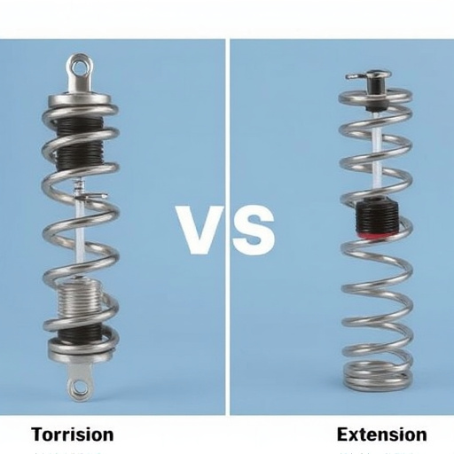 difference between torsion and extension springs explained