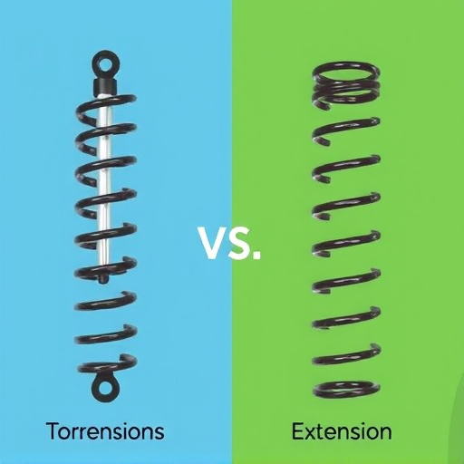 difference between torsion and extension springs explained